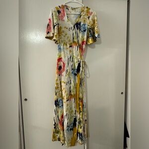 Jams World floral wrap around dress